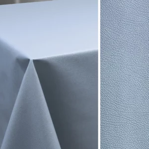 Nappe Toile Cirée PVC Imitation Cuir Bleu Ciel Sur FONTLYSHOP.COM