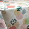Nappe en toile cirée PVC Grande Largeur 160 cm Primavera Vert FONTLYSHOP.COM Labellisée OEKO TEX