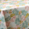 Toile Cirée Innovante Grande Largeur Gaufrée Feuillage Tendre Rose Vert Sur FONTLYSHOP.COM