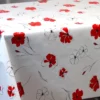 Nappe Toile Cirée Grande Largeur 160 cm Pas Cher Sur FONTLYSHOP.COM Coquelicots Rouges