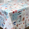 Toile Cirée Eté Mer Et Coquillage Sur FONTLYSHOP.COM Qualité Supérieure OEKO TEX Grande Longueur