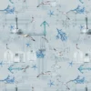 Toile Cirée Eté Mer Et Coquillage Sur FONTLYSHOP.COM Qualité Supérieure OEKO TEX Grande Longueur