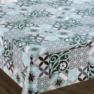 Nappe Toile Cirée Pas Cher Carreaux De Ciment Sur FONTLYSHOP.COM Le Spécialiste De La Toile Cirée En Grande Largeur