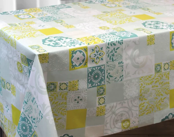 Nappe Toile Cirée Grande Largeur 160 cm Faïence De Provence Sur FONTLYSHOP.COM