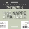 Nappe textile rectangulaire “Unie Corail” de 140x240cm : 20% Coton - 80% Polyester