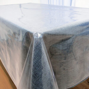 Coupon de cristal PVC "Transparent Uni " épaisseur 15/100 - Ovale de 160x420cm