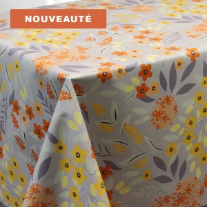 Gioia Orange Toile Cirée Très Grande Largeur 180 CM Sur FONTLYSHOP.COM